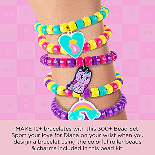 Fashion Angels Love, Diana DIY Bracelet Kit- (56218), 300+ Colorful Beads and Charms, Includes Keeper Pouch, Screen-Free/Arts and Craft/Jewelry Making, Recommended for Ages 3 and Up - Image 5