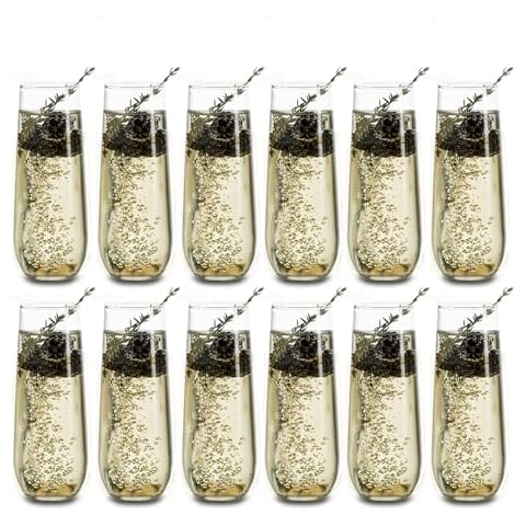Libbey Stemless 12-Piece Champagne Flute Set Cover
