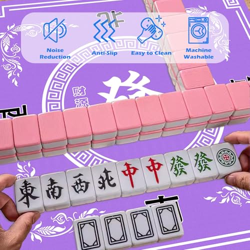 Mahjong Mat tapete para mesa 31.5 in x 31.5 in miniatura 3