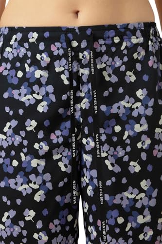 Image of Van Heusen Women's Printed Lounge Pants | Drawstrings & Side Pockets | Ultra Soft Fabric | Relaxed Fit | At home pyjamas | Everyday Comfort | Printed | Style 55306 | Available in Pack of 1 & 2