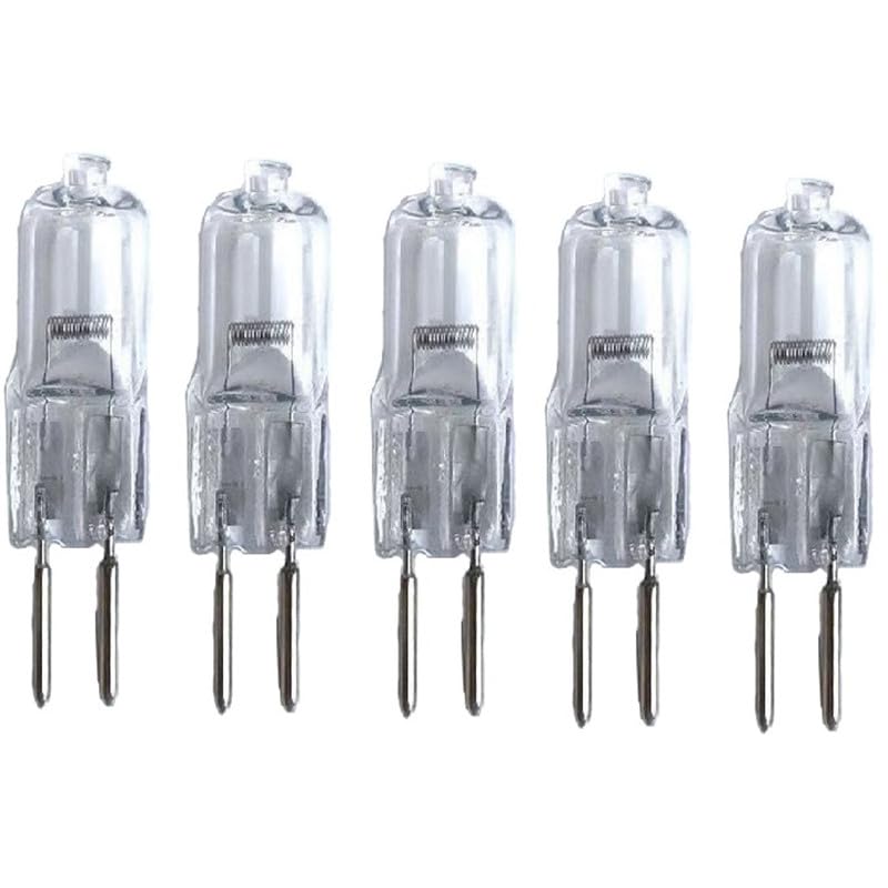 JZLBBC 5PCS G6.35 20W 24V Halogen Light Bulbs GY6.35 24V 50W Halogen Lamp GY6.35 Bi Pin Base Capsule Bulb Warm White,75W