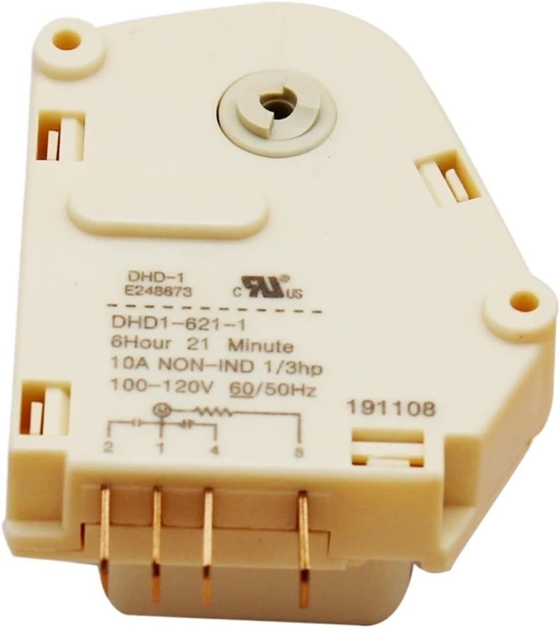 100-120V Refrigerator Defrost Timer 6 Hours Parts Electric Appliance Accessories