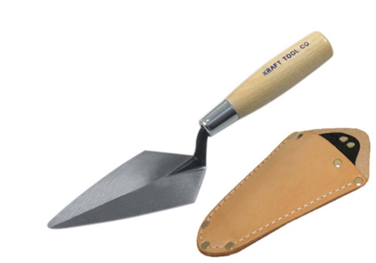 Kraft Tool AR424P 5-Inch by 2-1/2-Inch Archaeology Pointing Trowel with Wood Handle