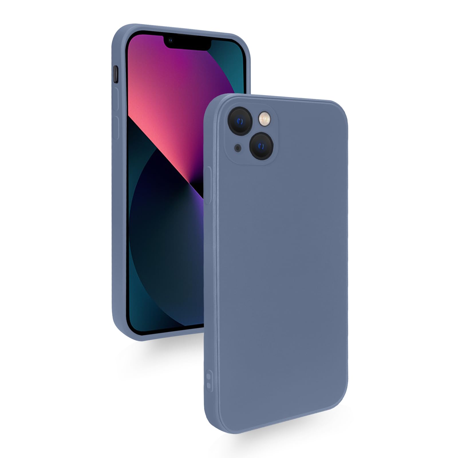 Zeunoen iPhone13mini 用の ケース シリコン 耐衝撃 カバー 軽量 薄型 柔軟 アイフォン13mini スマホケース マット質感 指紋防止 擦り傷防止 落下防止 滑り止め ストラップホール付き(ブラック)