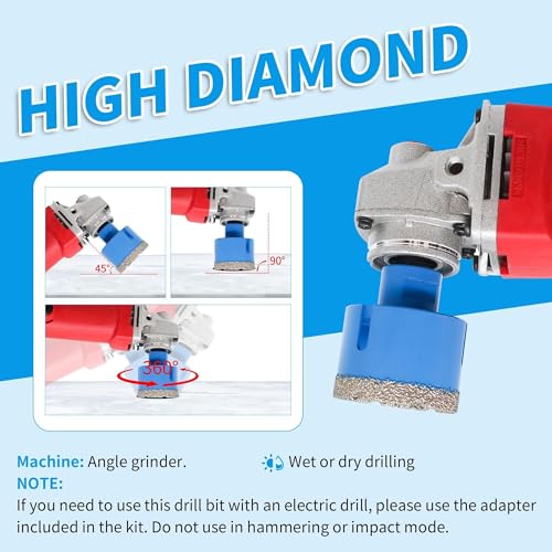Juego de 10 brocas de corona diamante para azulejos miniatura 4