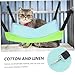 TOBBOMEY Pet Cat Hanging Bed Breathable Mesh Design Cat Hammock for Indoor Outdoor Use Safe Material Double Sided for All Seasons for Kittens and Pets
