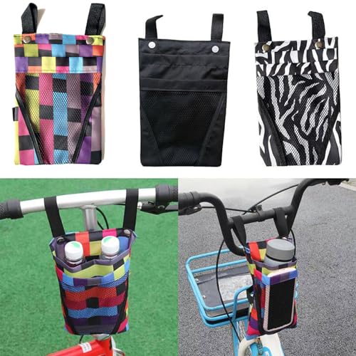 Yehveh 3 Pack Bike Handlebar Bag Bicycle Handle Bar Front Hanging Pouch 2 Layers With Mobile Phone Holder For Motorcycle Ebike Scooter Trike Tricycle Cycling Vehicle Crossbar Kids Girls Boys Men Women thumb #2