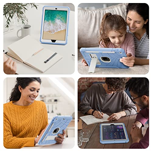 SIBEITU iPad 9.7 inch Case for Kids | iPad 6th Generation Cases with Stand | iPad 5th Generation Case W/Pencil Holder 2018/2017 | Slim Shockproof Protective Case for iPad 9.7 inch 5th/6th Gen