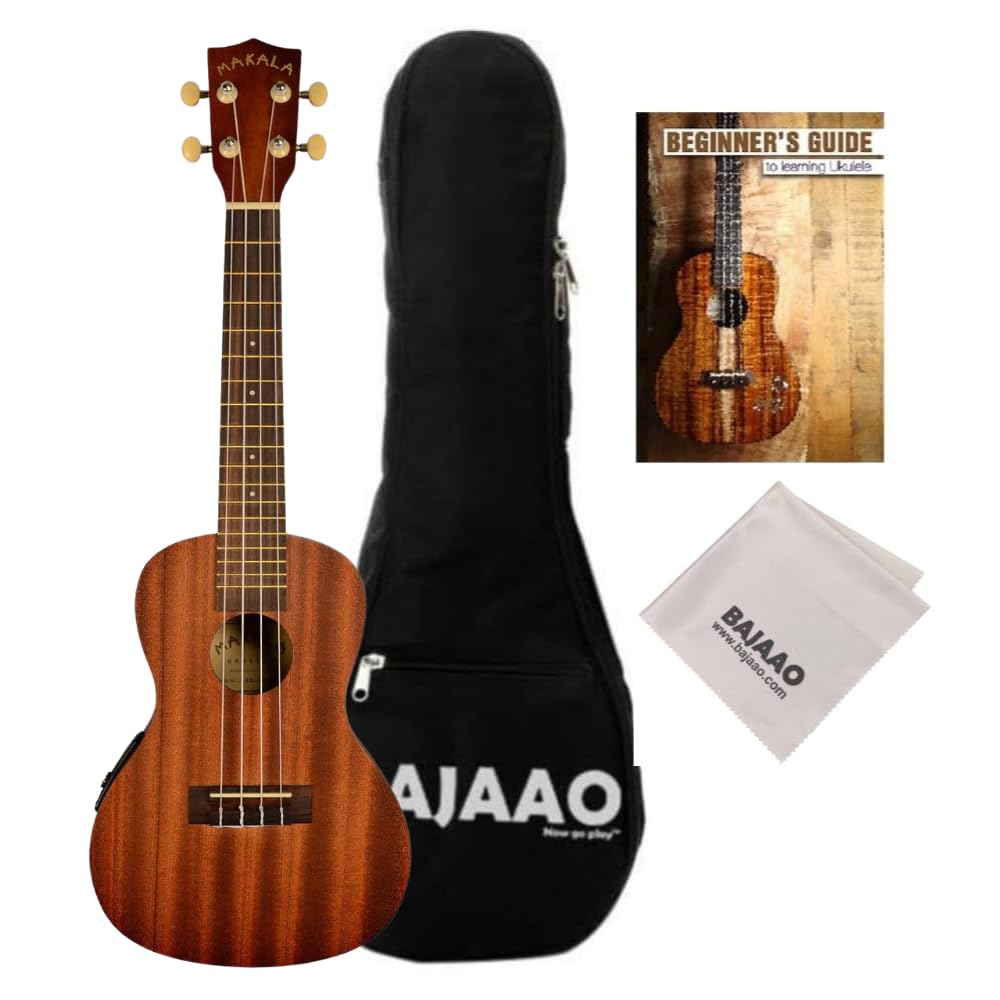 Kala MK-CE Electro-Acoustic Concert Ukulele with Equaliser with Gig-Bag, Polishing Cloth & E-Book - Mahogany