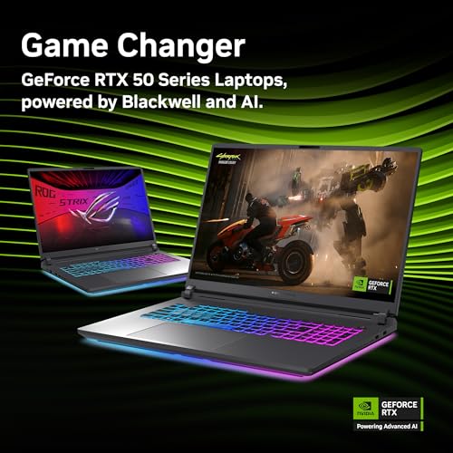 Image of ASUS ROG Strix G18 (2025) Gaming Laptop, 18 inch FHD+ 16:10 144Hz /3ms Display NVIDIA GeForce RTX 5070, Intel Core i9 Processor 14900HX, 32B DDR5-5600, 1TB PCIe Gen 4 SSD, Wi-Fi 7