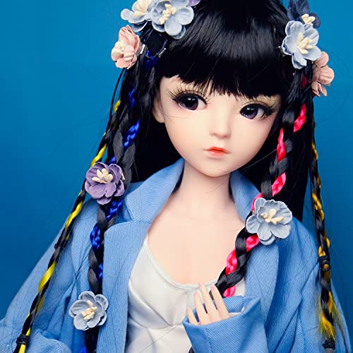 Muñeca BJD articulada 60 cm con ropa y accesorios miniatura 5