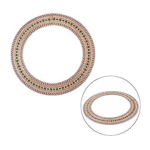 ibasenice 92.5mm Guitar Soundhole Rosette Decal Easy to Apply Guitar Decals Inlay