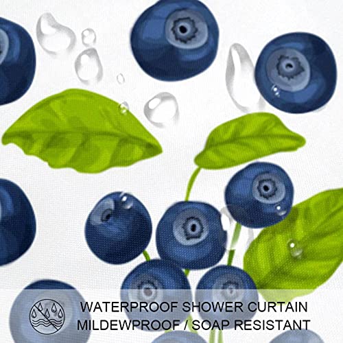 Rideau de douche blueberry anti-éclaboussures coloré - 4