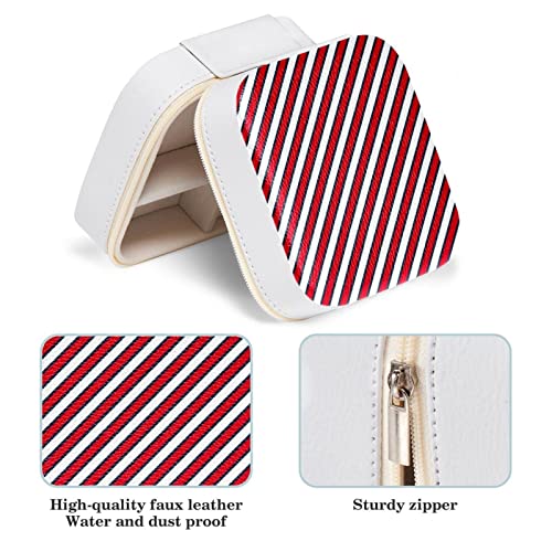 Boîte à bijoux compacte avec compartiments bagues et colliers pour voyage