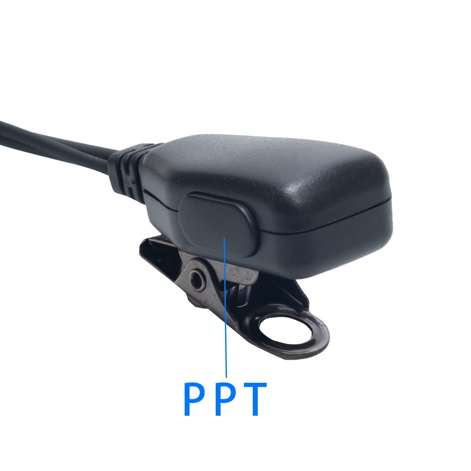 Auricolare con microfono PTT per radio a due vie Cobra Microtalk Cx112 Rx385 Cxt395 Walkie Talkie a due vie a forma di G, confezione da 4