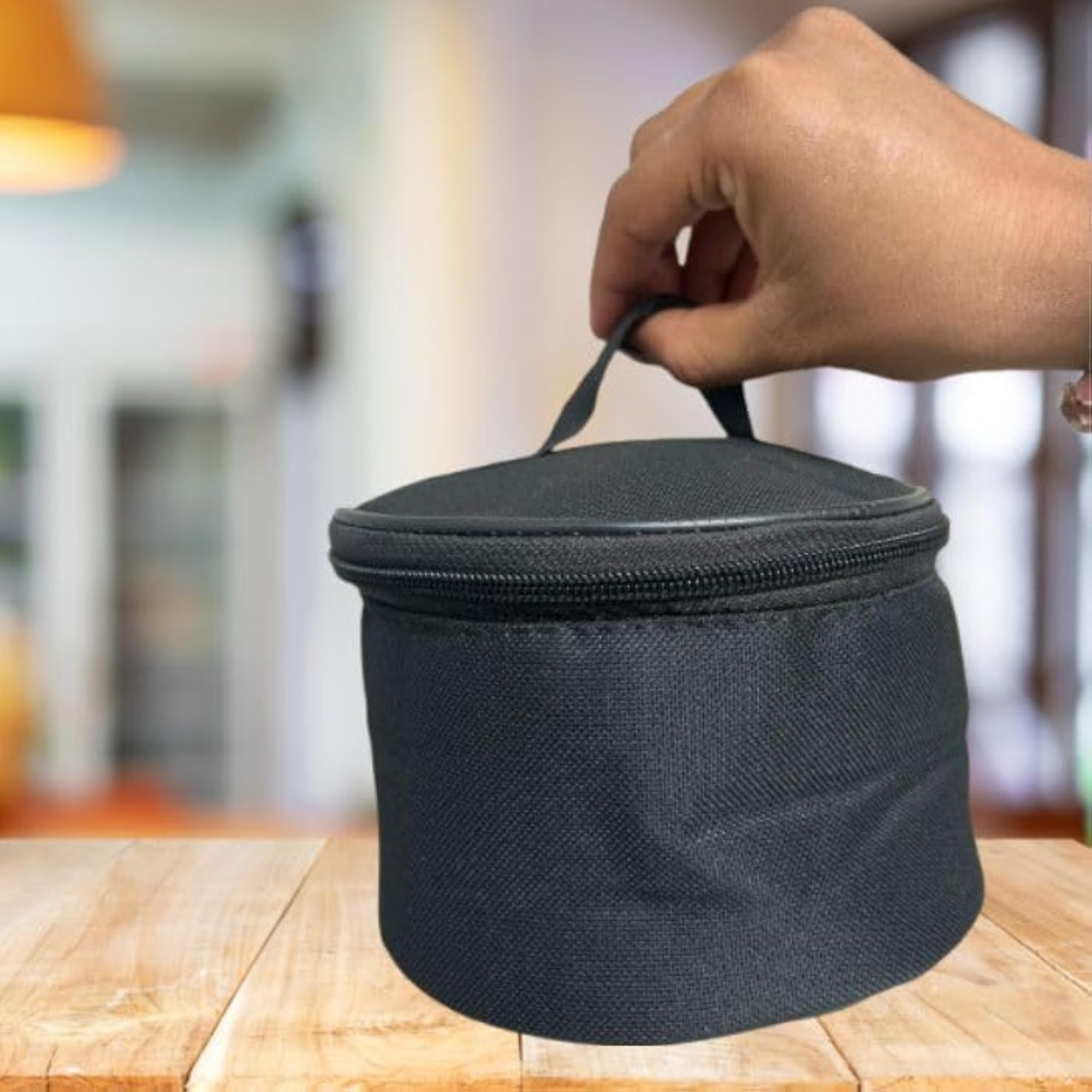 Multi-Purpose Zip Closure Saucer Storage Bag for Kitchen