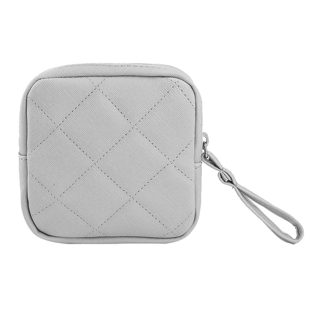 Sanitary Napkin Storage Bag Tampon Organizer Bag Feminine Product Pouch Menstrual Pad Bag Menstrual Cup Pouch Feminine Menstruation First Period Bag for Girls Women Grey