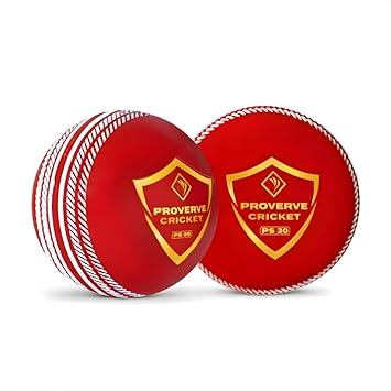 Soft PVC Synthetic Wind Ball for Cricket Match Practice & Training, Indoor/Outdoor, Pack of 2 (RED)