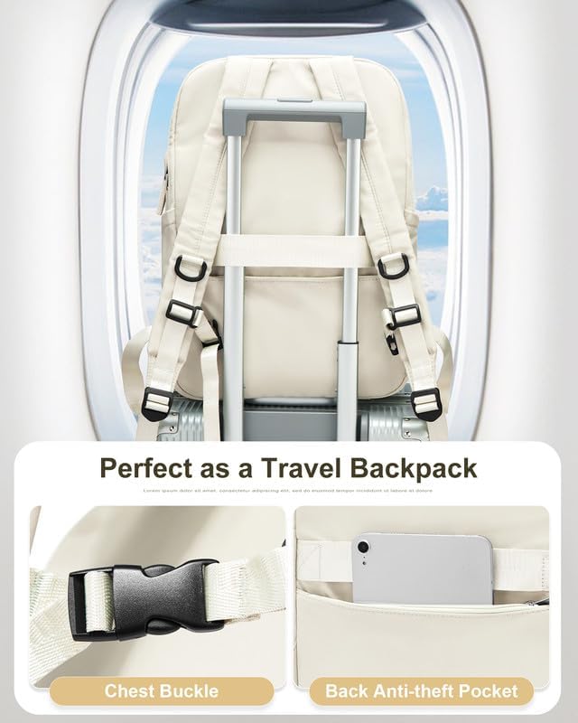 ノートパソコン用バックパック レディース ジムバックパック カジュアル デイパック バックパック 旅行バックパック 飛行機での旅行に