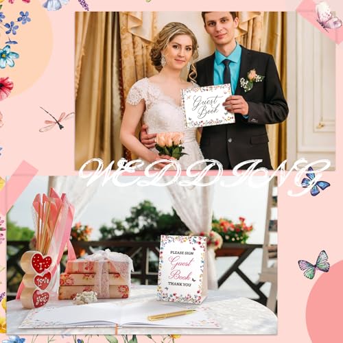 Libro de invitados de boda Engrowtic que evita hojas vacías con cartel 7