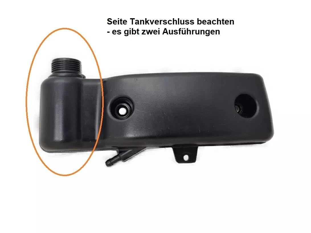 Ersatzteil passend für EINHELL GC-PM 51/2 S HW-E & BM 51S HW-E Tank Benzintank Rasenmäher STUTZEN LINKS