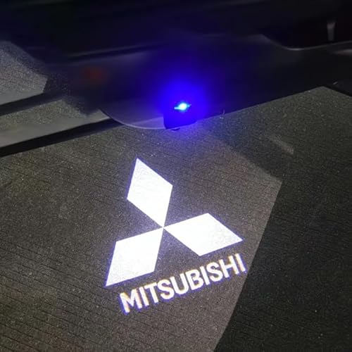 XRDSF 2 Piezas Luces LED de Bienvenida Logo para Mitsubishi ASX 2 (II) I 2023-2025, Proyector de Luz para Puerta de Coche Accesorios Proyector Puerta Coche