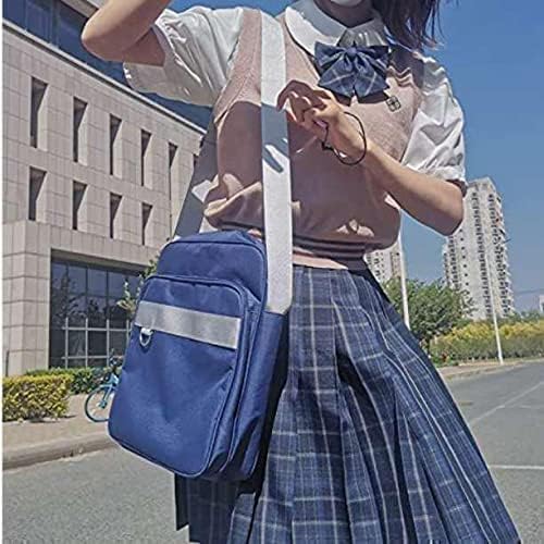 [NP] ショルダー スクールバッグ 学生 女子高生 ナイロン サブバッグ 大容量 スクバ 通学カバン 通学バッグ 学生カバン 学生バッグ ショルダーバッグ 通学 スクールバック ショルダーバック 中学生 高校生 学生 通学