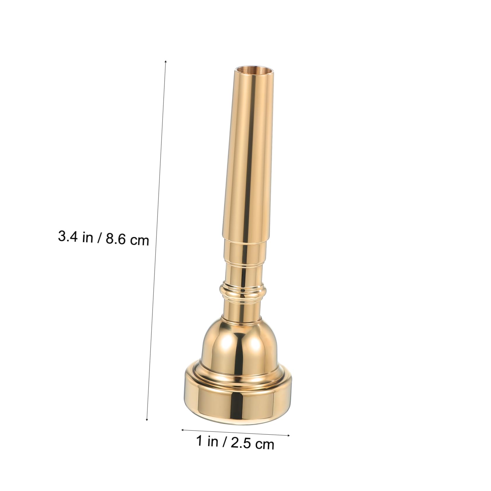 SUPVOX Brass Trumpet Mouthpiece Standard Compact Lightweight Excellent Sound for Trumpets Easy to Carry and Store