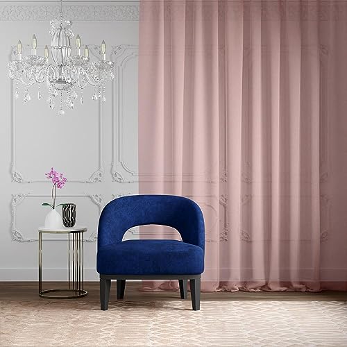 Image of Wakefit Curtains 9 feet Long Set of 2, Curtains for Bedroom /Living Room, Door Curtains 9 feet, Sheer Curtains, Polyester Curtains, Decoration Items for Home Decor (Tan Brown)