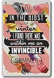 In the midst of winter, I found there was within me an invincible summer - Motivational Quotes Fridg