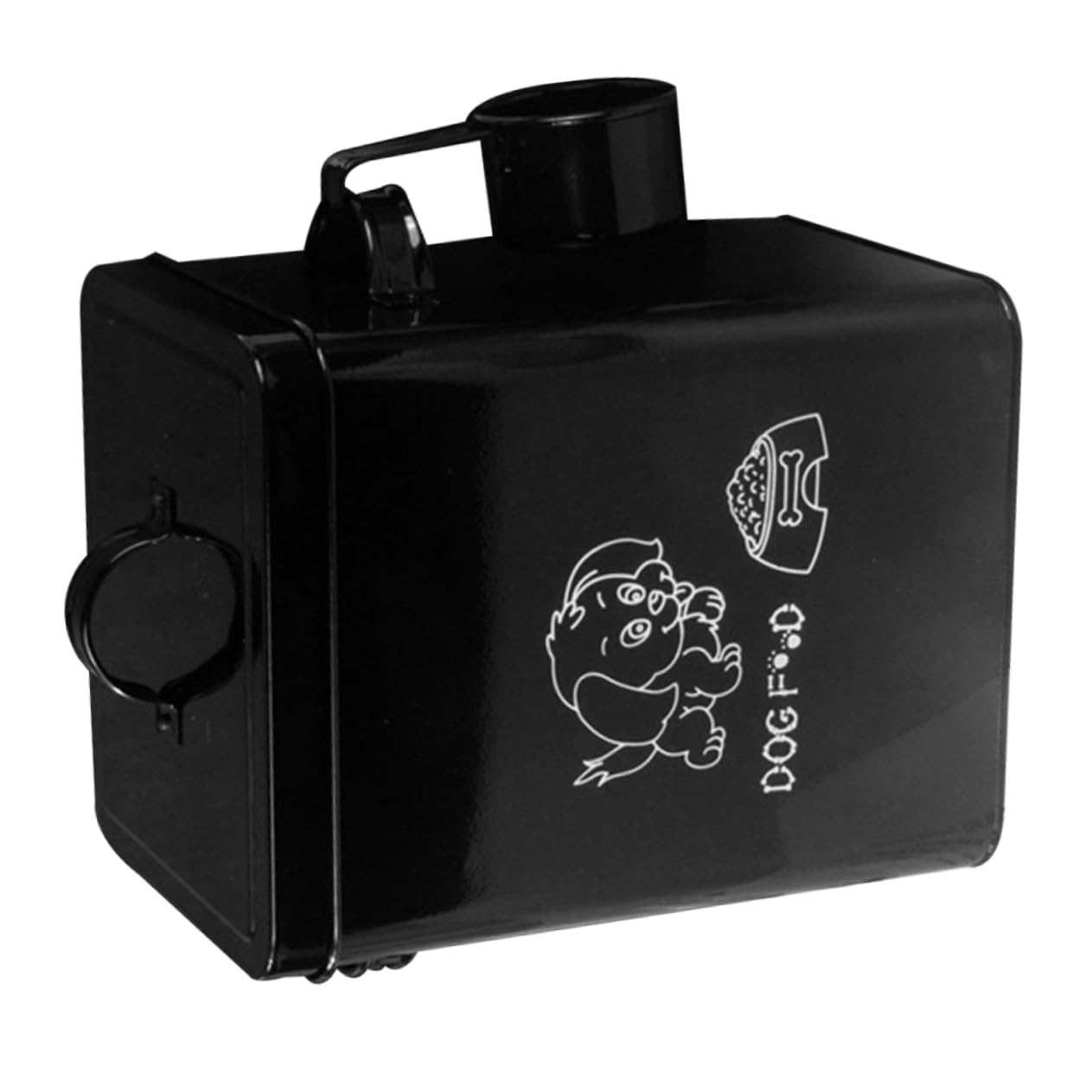 ORFOFE Contenedor para Almacenar Alimentos para Mascotas de 5l Diseño Hermético y Tapa, Cubo de Metal Galvanizado para Comida Canina en Casa