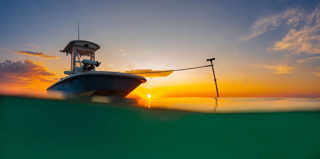 Stick It Anchor Pins for Shallow Water- 8' White Anchor Pin Only