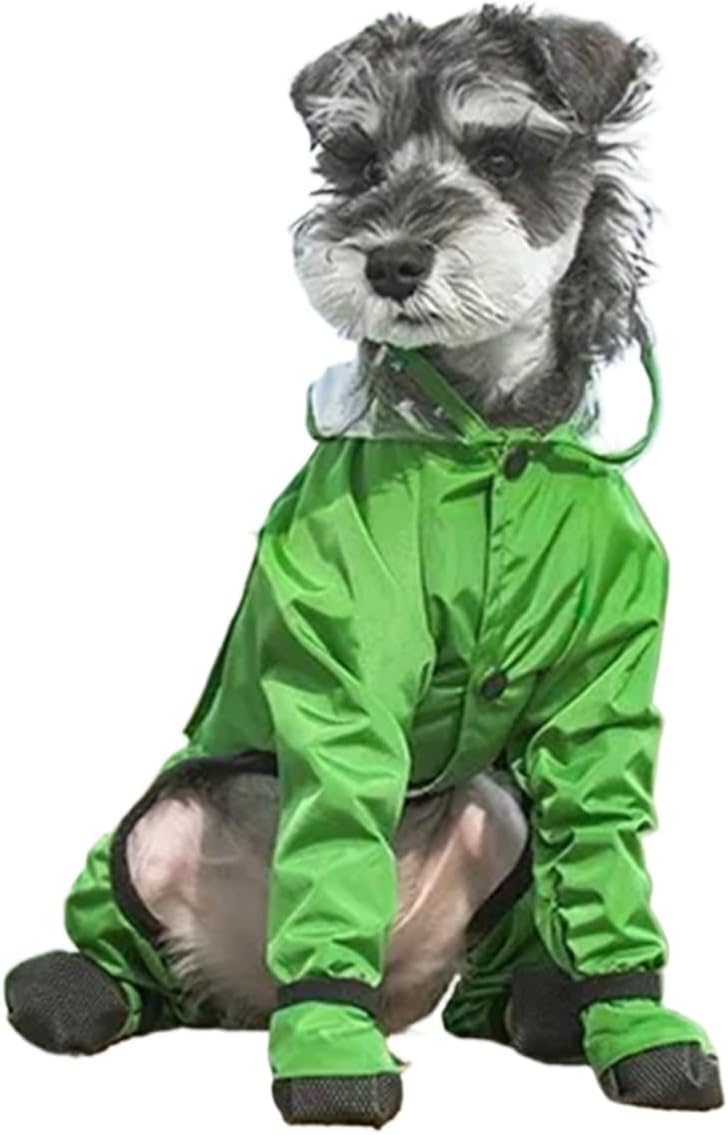 Dog Raincoat, Four Legged Waterproof Clothing, Small Dog, Teddy Bear, Teddy Dog, Suitable for Walking Dogs on Rainy Days in spri(Style D,Style S)