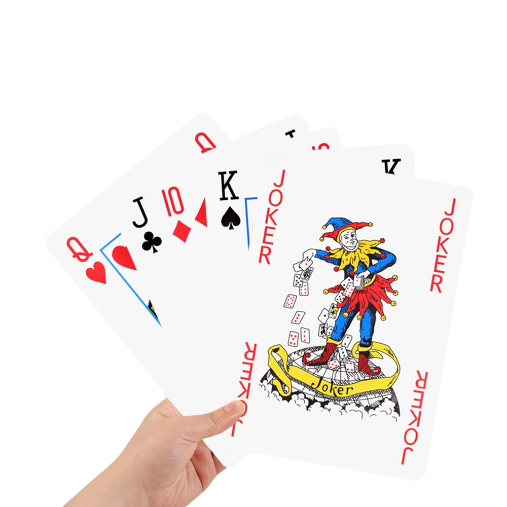 Amazon.com: Plzoslly Large Playing Cards - 9.4 X 6.7 Inch