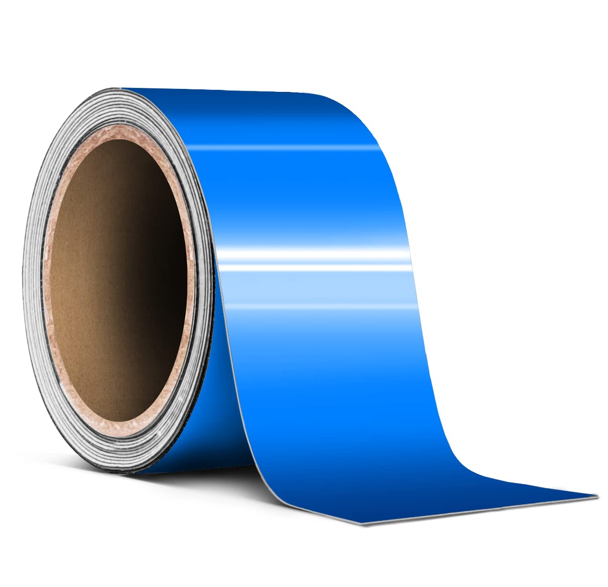 VViViD Smurf Blue Gloss Air-Release Adhesive Vinyl Pinstripe Tape Roll (½ Inch x 20ft)