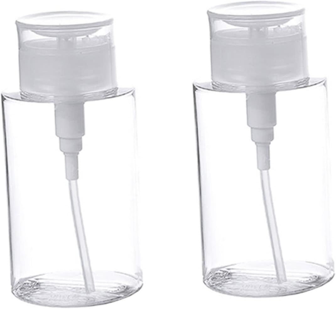Travel Size Push Down Makeup Remover Toner Bottle Pump for Skincare and Nail Polish Remover