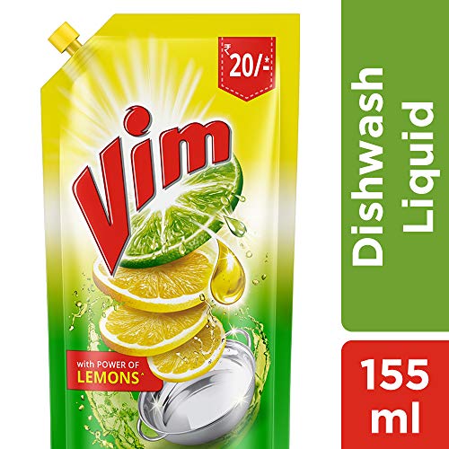 Image of Vim Dishwash Gel, Lemon, 140ml -