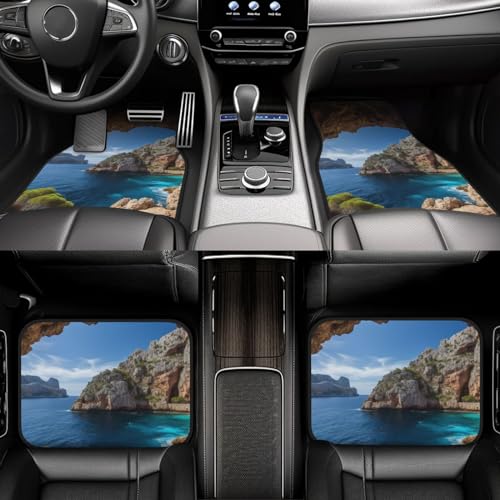 Tapis de voiture imperméable lot de 4 pièces universel pour SUV et berline