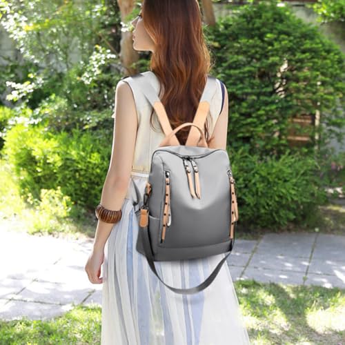 Mochila para mujer de gran capacidad de tela Oxford resistente IMIKEYA 4
