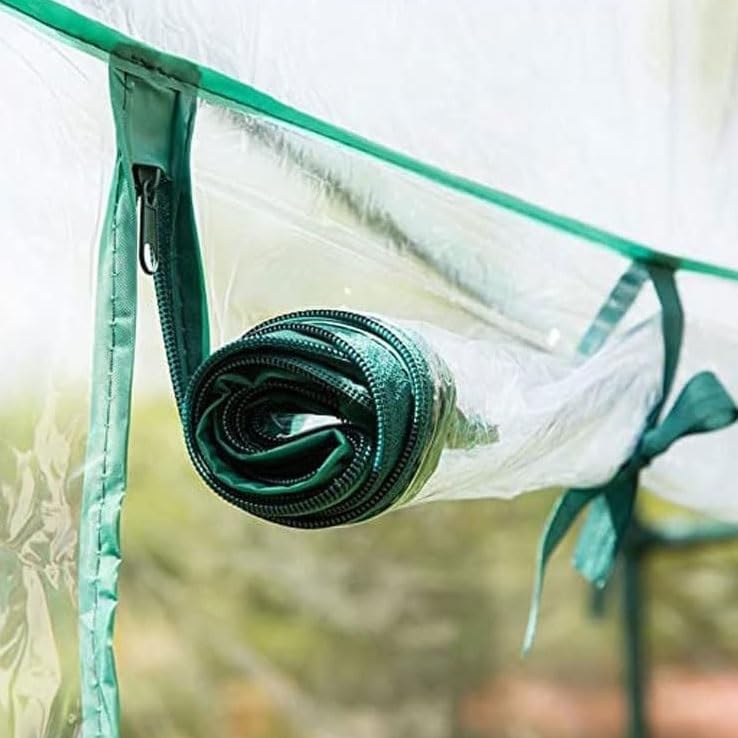 ビニールハウス温室室内小型ガーデン温室防雨・防寒 鳥防止 簡易温室 家庭用 3段 Taqry31(B,143x73x195cm)