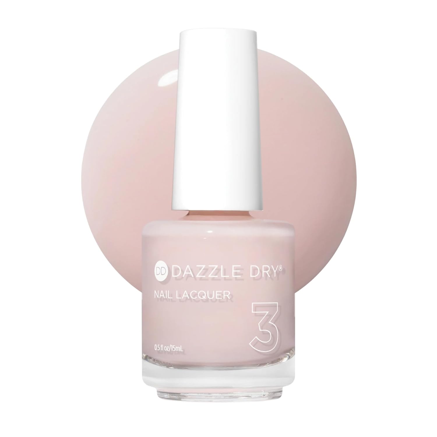 Dazzle Dry Nail Lacquer (Step 3) - Strawberry Macaron - A semi-sheer pale strawberry with lavender undertones. (0.5 fl oz)