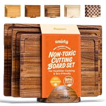 walnut cutting board set