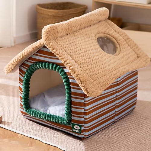 ペットベッド 犬 ハウス 犬用 ドーム型 冬用 ペットハウス 猫用 ハウス 暖か 屋根付き 猫ハウス 可愛い 保温 クッション ふわふわ ぐっすり眠れる 寝床 寒さ対策 犬ベッド 犬猫用 小型犬 洗える ペット用品 M
