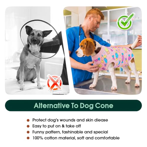 Image of Kuoser Dog Surgery Suit Female Spay, Dog Recovery Suit Male Neuter