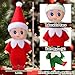 Dokeawo Christmas Elf Dolls Colorful Miniature Elf Toys for Christmas Decorations Stocking Stuffers Holiday New Year Gifts (Green+Red+Pink+Blue)