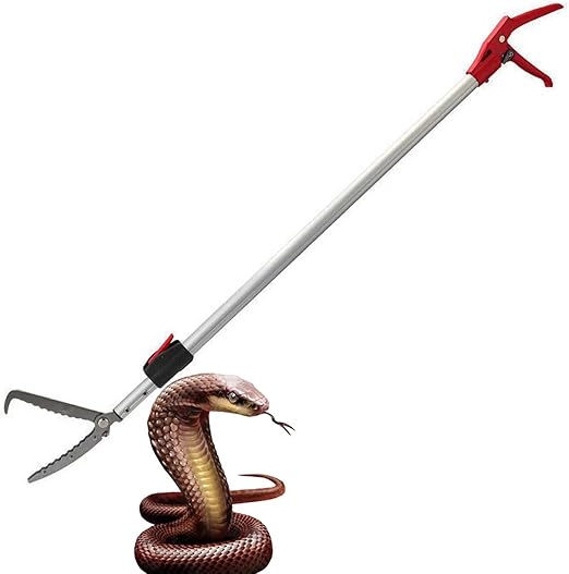7.3ft Snake Catcher Tongs Grabber Professional Traps Stick Heavy Duty Auminum Alloy Pick-up Handing Tools