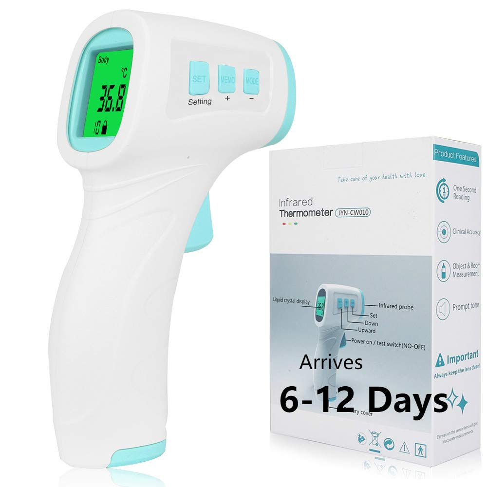 Forehead Thermometer ˚C / ˚F Adjustable No-Touch Thermometer Infrared Thermometer Digital Thermometer Forehead, Professional Precision Digital Medical Infrared Thermometer for Baby and Adult