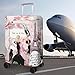Vehcimbev Street Fashion Girl Travel Luggage Cover Take Me to Paris Travel with Pocket Suitcase Cover Anti-scratch Suitcase cover Fits 29-32 Inch Luggage Cover