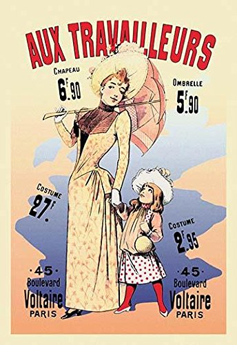 Amazon.com: Belle Epoque poster for a Parisian clothing store for