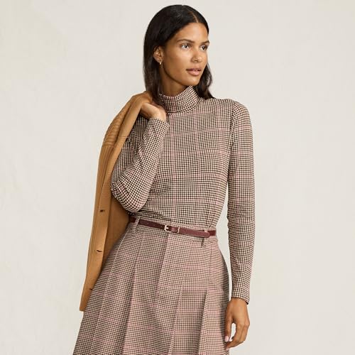 Image of Lands' End Lightweight Jersey Long Sleeve Turtleneck